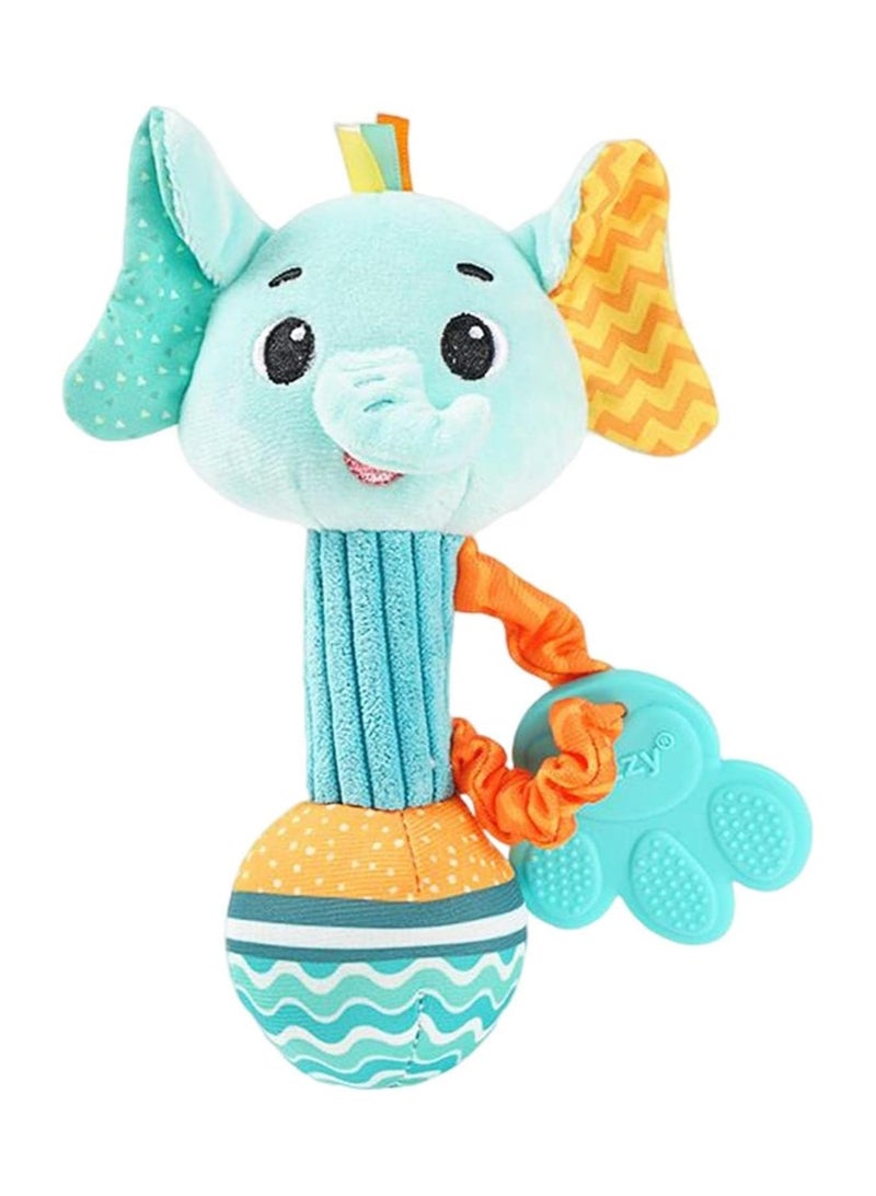 general Soft Baby Rattle  Soft Animal Newborn Pacifier Rattle,Plush Dolls Kids Rattle Toys Built-In Hand Grip Sensor Shaker Newborn Shower Gift for Toddlers 3 Months and Older - Image 1