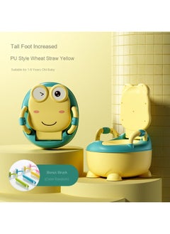 [High-heeled thickened PU type] Wheat straw yellow