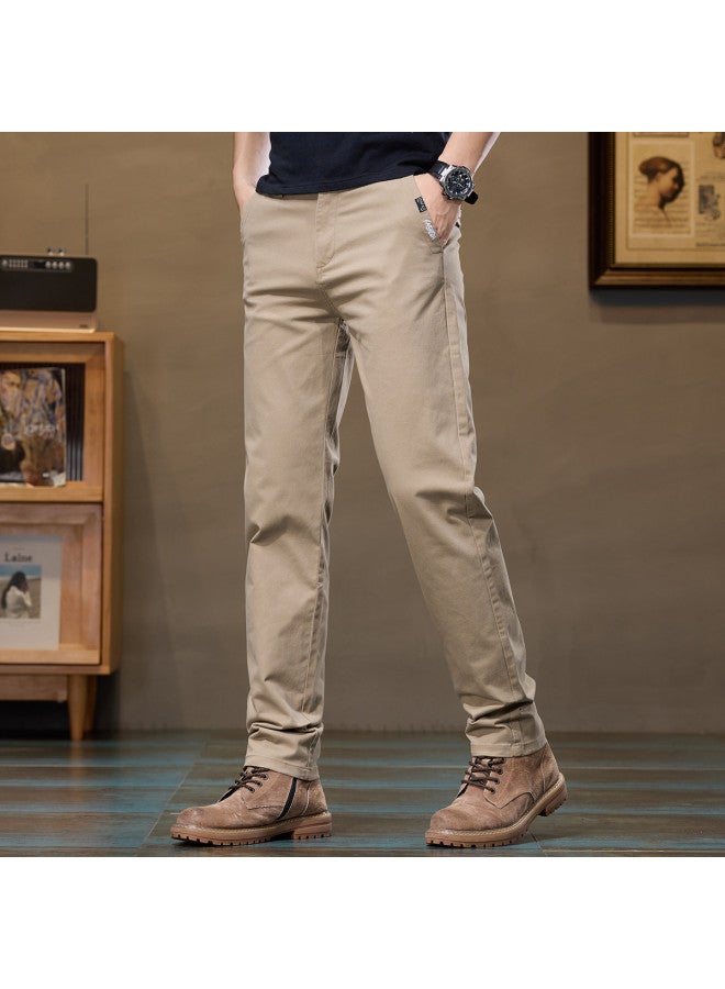 Fapai Autumn And Winter Men's Solid Color Fashion Simple Versatile Breathable Comfortable Straight-leg Skin-friendly Youth Men's Daily Casual Pants - Image 5