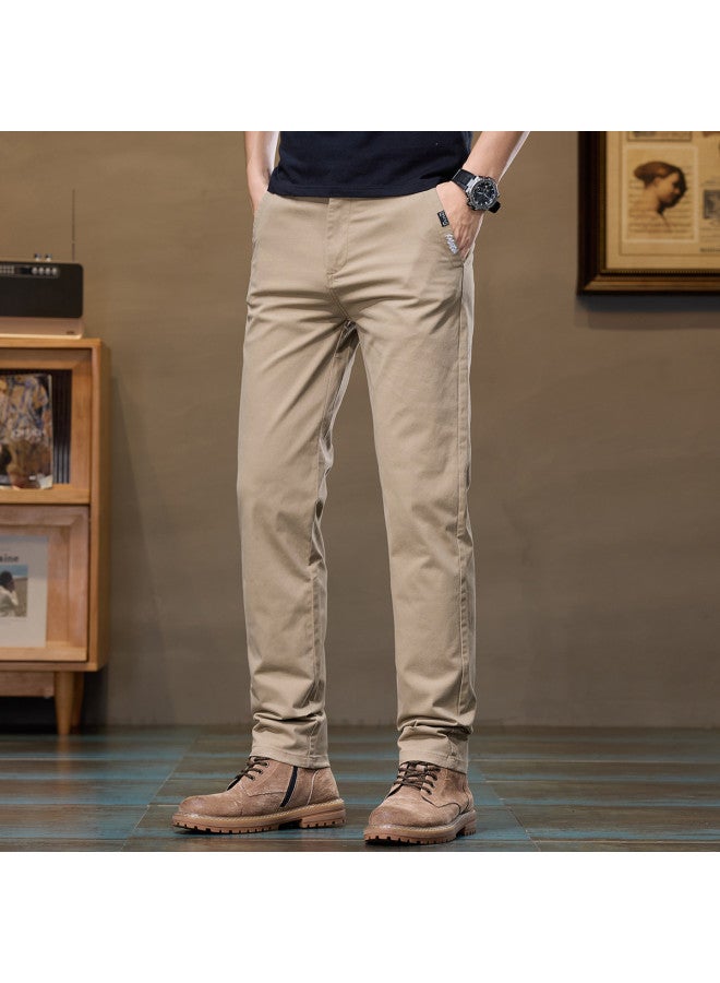 Fapai Autumn And Winter Men's Solid Color Fashion Simple Versatile Breathable Comfortable Straight-leg Skin-friendly Youth Men's Daily Casual Pants - Image 4