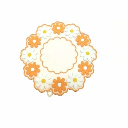 My Creative Hut Table Place mats Jasmine Flower Heat Insulation Pad for Big Hot Pots Pans Casserole Bowl Dining Table Mat Pad Tea Coasters AntiSlip Waterproof - Image 1