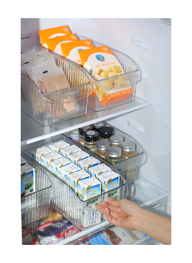 ايست من نون عبوة من 4 صناديق تنظيم ثلاجة متعددة الاستخدامات للحيوانات الأليفة مزودة بعجلات، وحاويات تخزين للمطبخ والمخزن وتنظيم المنزل - Image 3