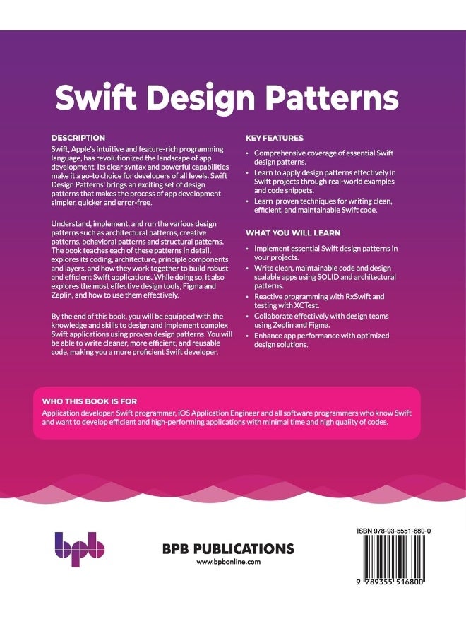 Swift Design Patterns: Reusable solutions for Swift development with prac - Image 2