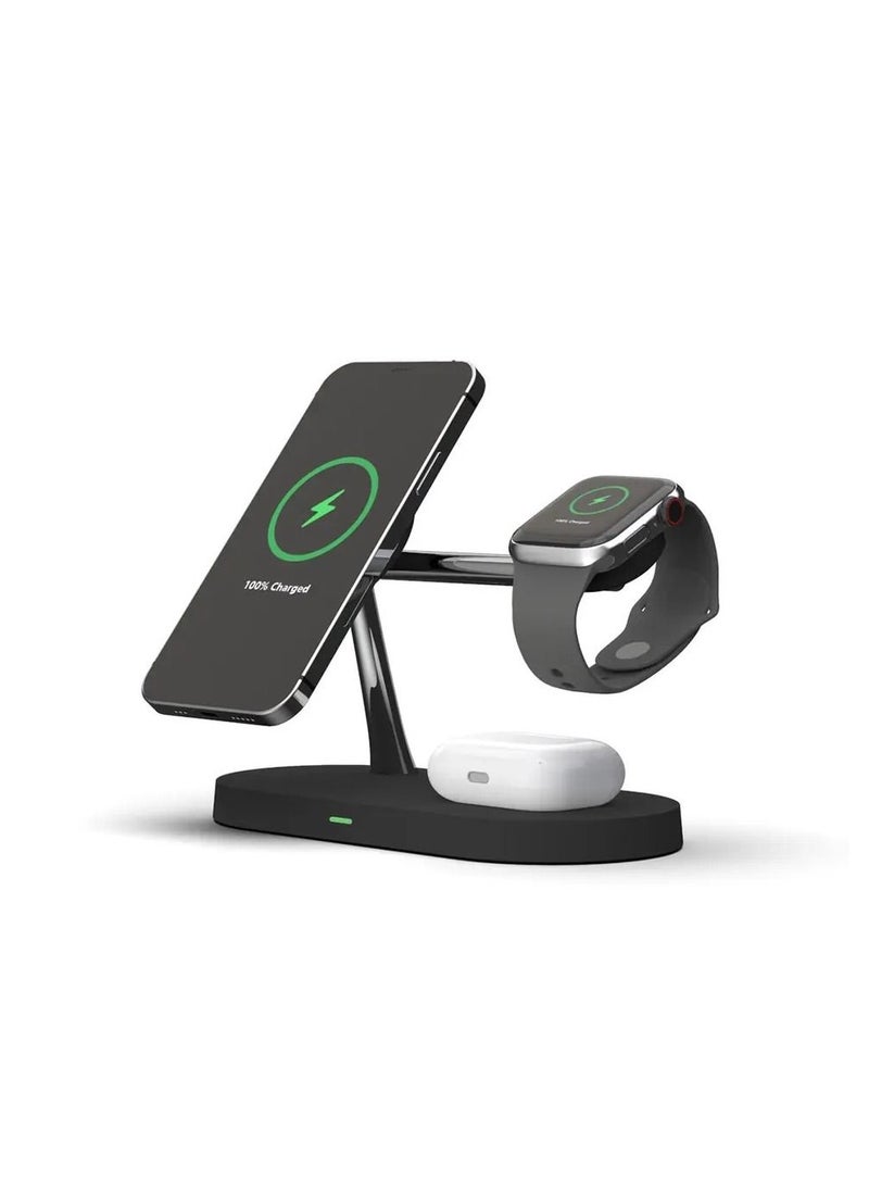 Huitich - 5-in-1 Universal Mobile Phone Charger Fast Wireless Charging Station for Multiple Devices - Image 1