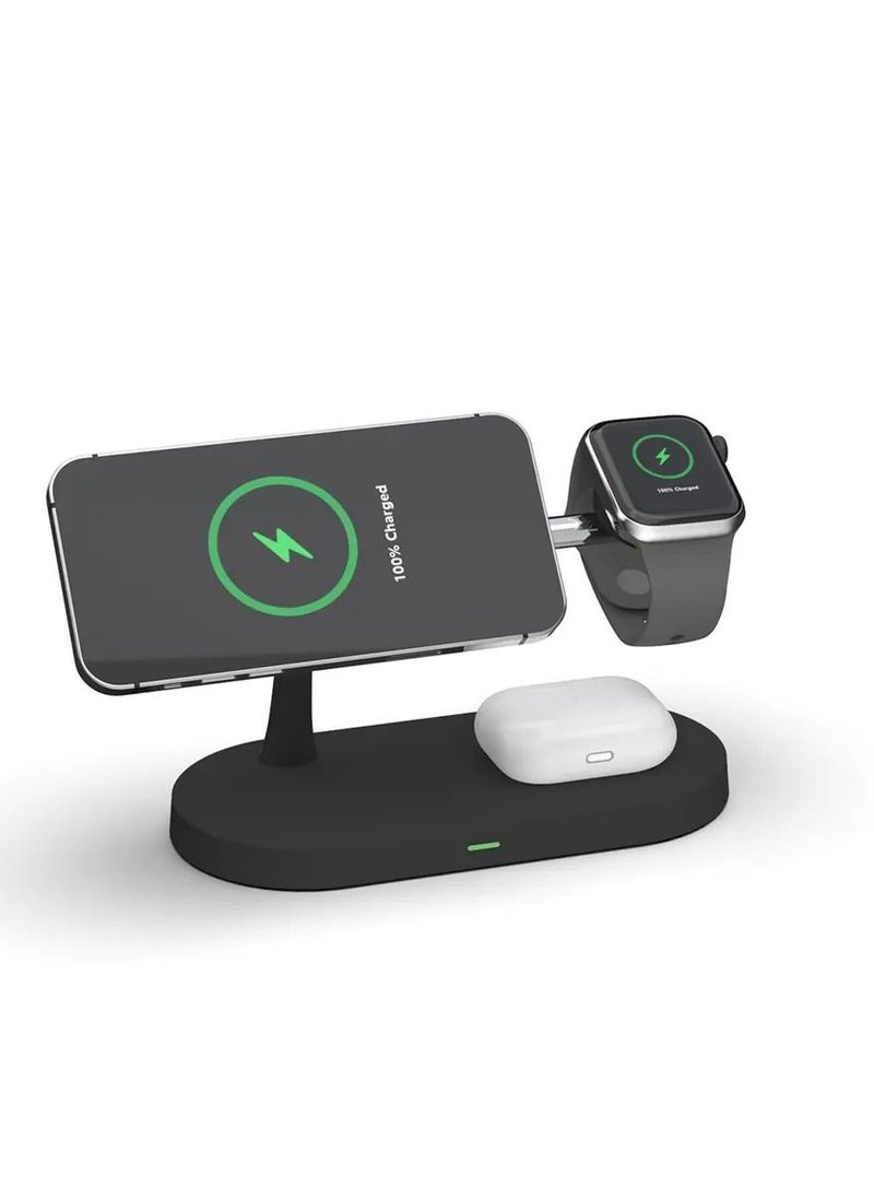 Huitich - 5-in-1 Universal Mobile Phone Charger Fast Wireless Charging Station for Multiple Devices - Image 1