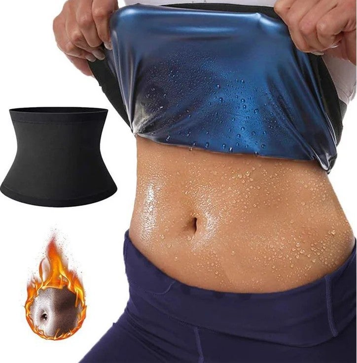 Bluejw Waist Trimmer - Sweat Shaper Waist Trainer Sauna Belt for Women & Men - Neoprene-Free Gym Fitness Slimming Belt - Image 2