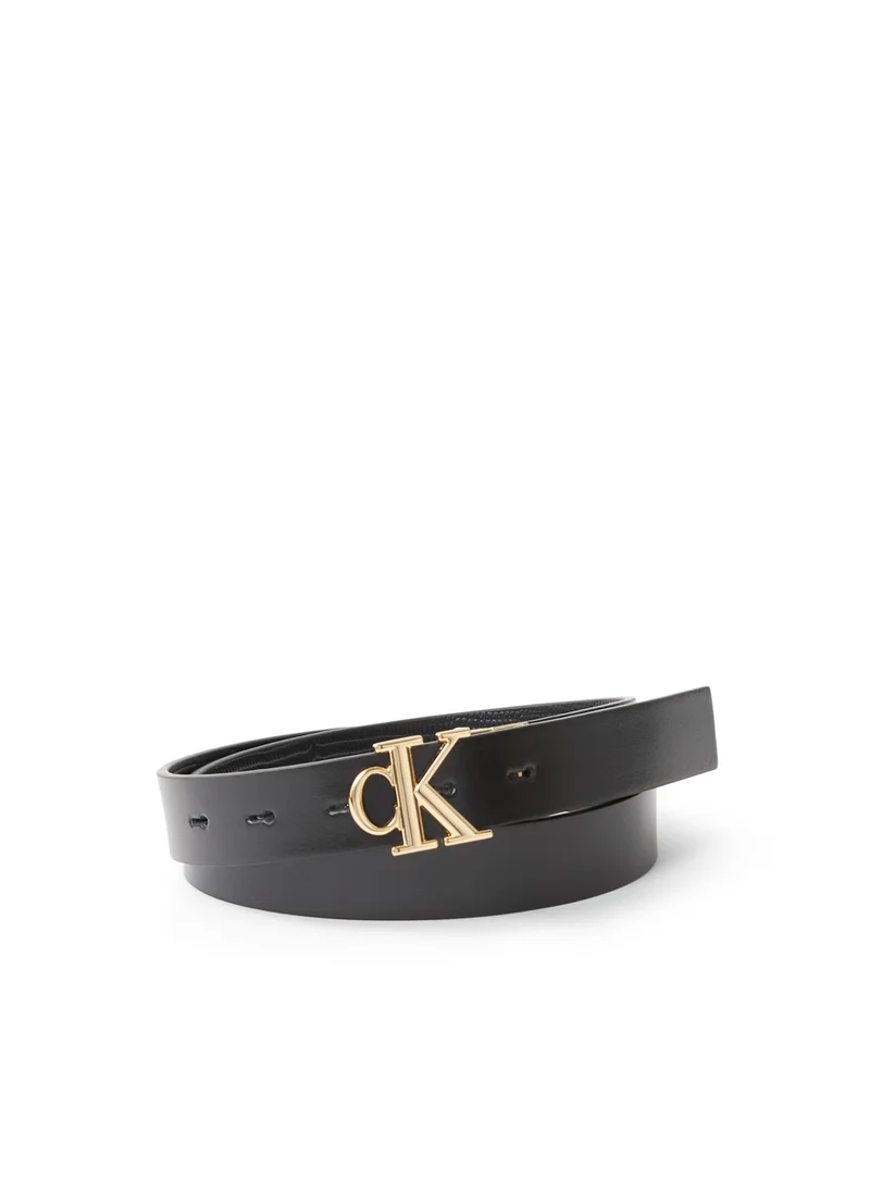 Calvin Klein Jeans Logo Detail Allocated Buckle Hole Belt