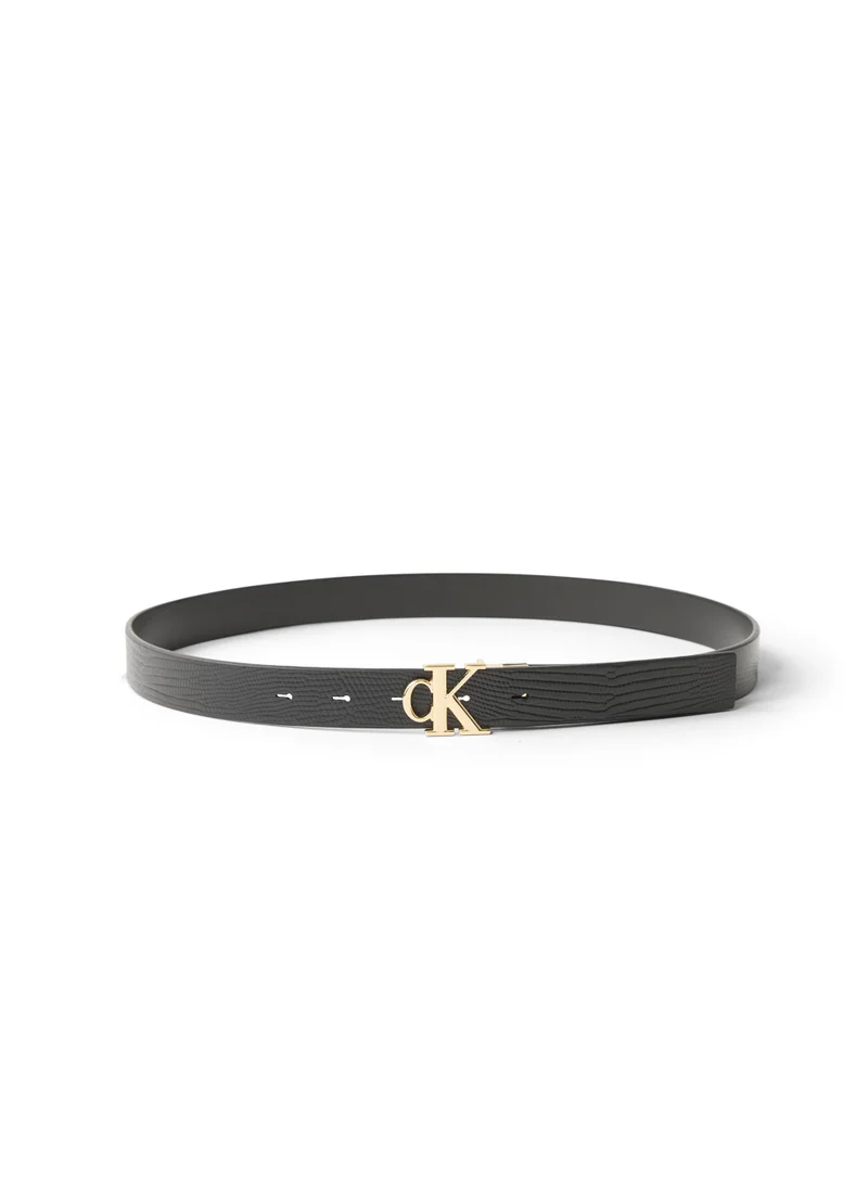 Calvin Klein Jeans Logo Detail Allocated Buckle Hole Belt