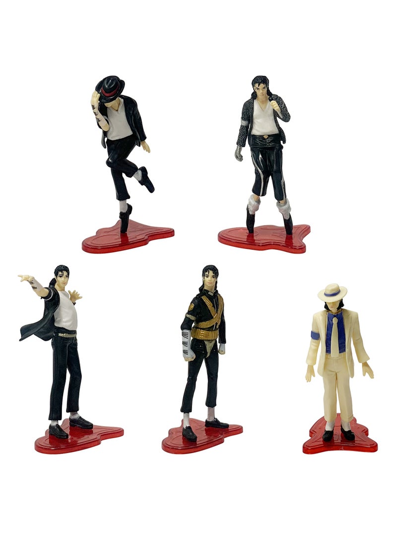 general 5 kinds of Michael Jackson doll model ornaments, PVC model toys to decorate the collection gifts - Image 1