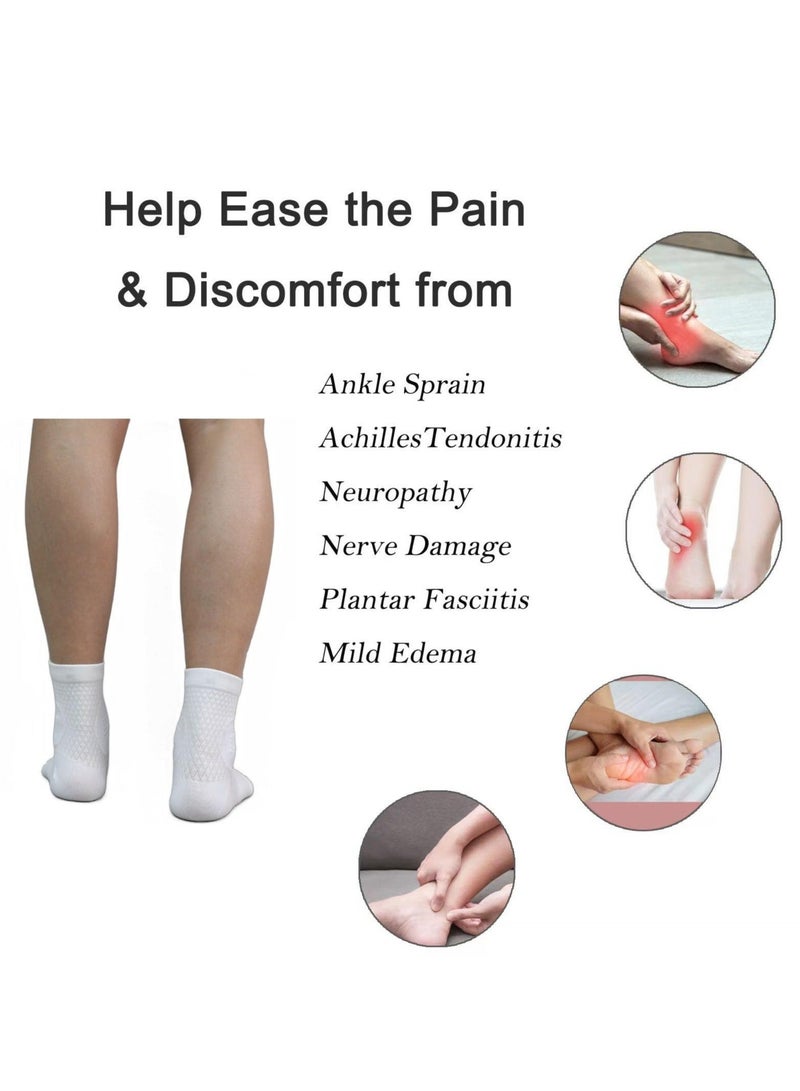 كابتن تيك 2 Pairs Neuropathy Compression Socks - Immediate Relief for Pain, Swelling & Numbness,  L-Size - Image 4