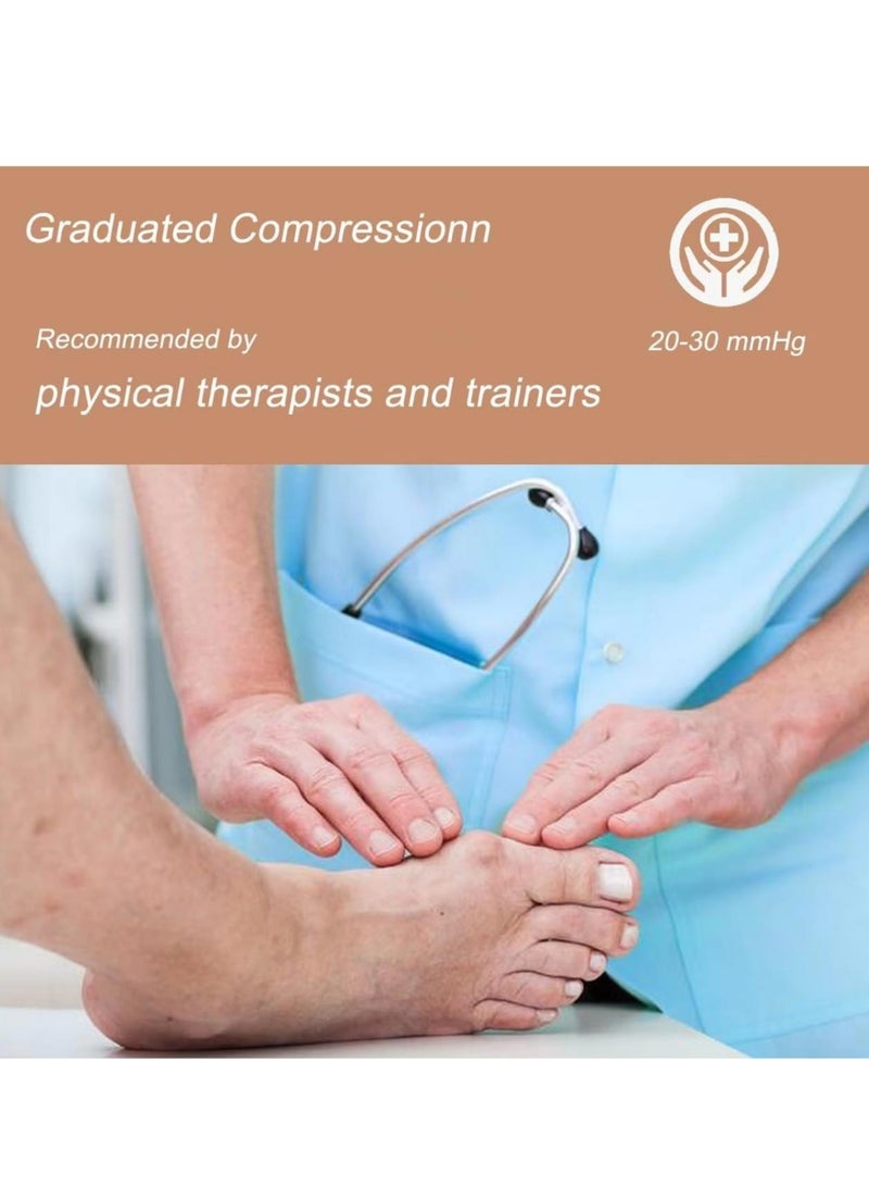 كابتن تيك 2 Pairs Neuropathy Compression Socks - Immediate Relief for Pain, Swelling & Numbness,  L-Size - Image 5