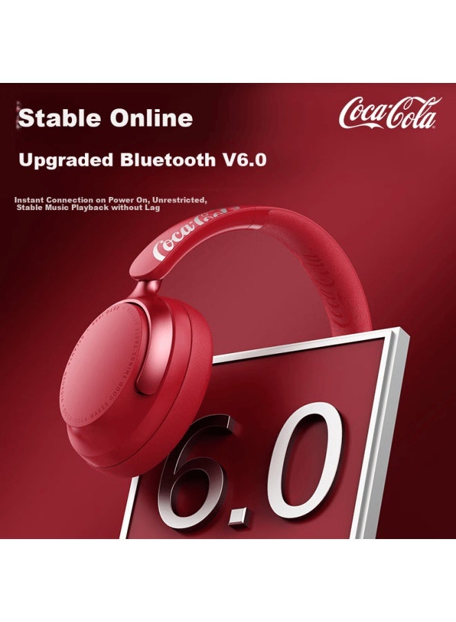 Coca-cola T-68 Lite Bluetooth Headset Wireless Gaming Sports Earphones Ai Simultaneous Translation Long Battery Life Couples Student Gift Compatible With Apple Huawei Xiaomi - Image 3