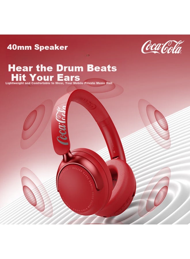 Coca-cola T-68 Lite Bluetooth Headset Wireless Gaming Sports Earphones Ai Simultaneous Translation Long Battery Life Couples Student Gift Compatible With Apple Huawei Xiaomi - Image 2