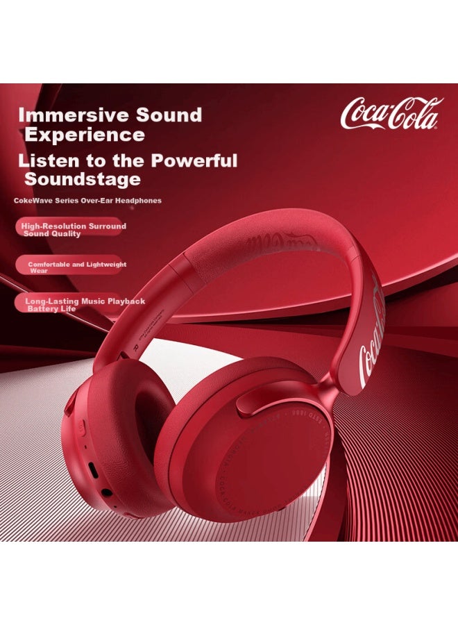 Coca-cola T-68 Lite Bluetooth Headset Wireless Gaming Sports Earphones Ai Simultaneous Translation Long Battery Life Couples Student Gift Compatible With Apple Huawei Xiaomi - Image 1
