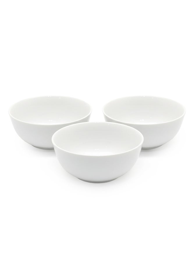 Shallow 3-Piece Porcelain Bowl Set, 12cm - Image 1