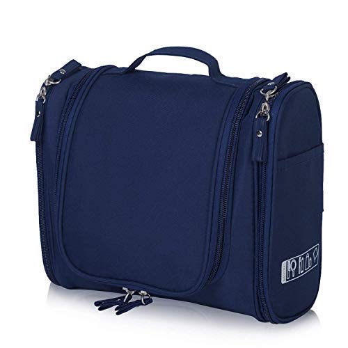 Mforall Travel Toiletry Bag for Women and Men Quirk Hanging Toiletry Bag Extra Large Capacity Travel Organizer Bag - Image 1