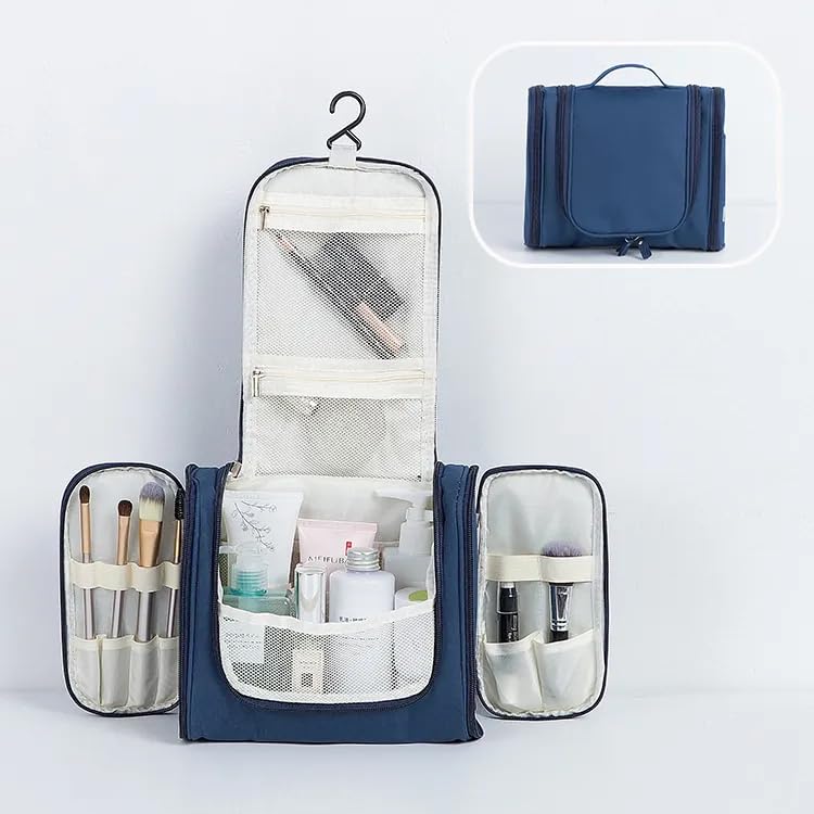 Mforall Travel Toiletry Bag for Women and Men Quirk Hanging Toiletry Bag Extra Large Capacity Travel Organizer Bag - Image 2