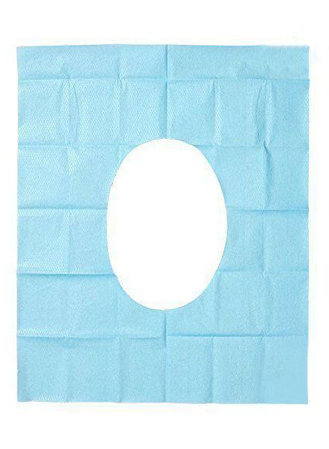 Better Look Disposable Toilet Seat Covers 30-Piece Blue Set for Travel Outdoor Daily Use Hygiene Protection - Image 1
