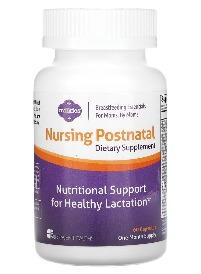 fairhaven health ميلكيس مكملات ما بعد الولادة 60 كبسولة