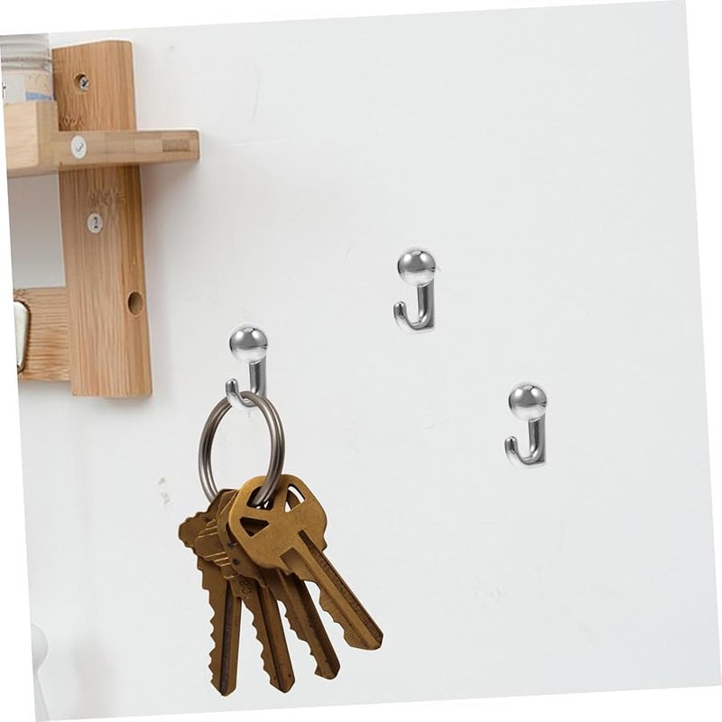 دبابيس معدنية دفع هوك 30 حزمة خطاطيف حائط للصور للمفاتيح الإطارات تنظيم المنزل والمكتب - Image 5