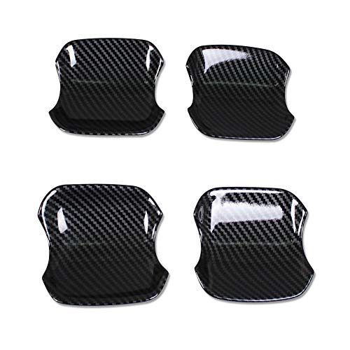 Beautost Fit for Subaru New CrosstrekImpreza 2024 2025 2026 Door Handle Bowl Cover Trim Carbon Fiber Black - Image 1