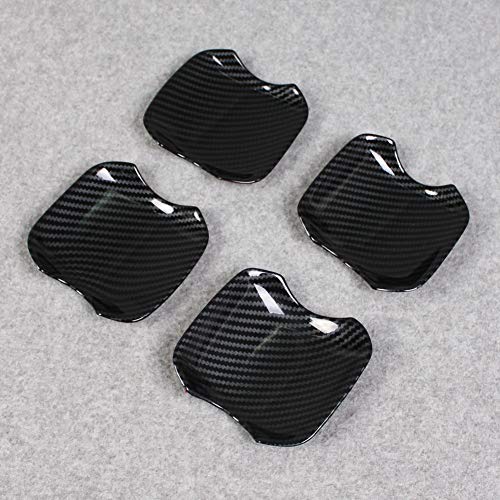 Beautost Fit for Subaru New CrosstrekImpreza 2024 2025 2026 Door Handle Bowl Cover Trim Carbon Fiber Black - Image 3