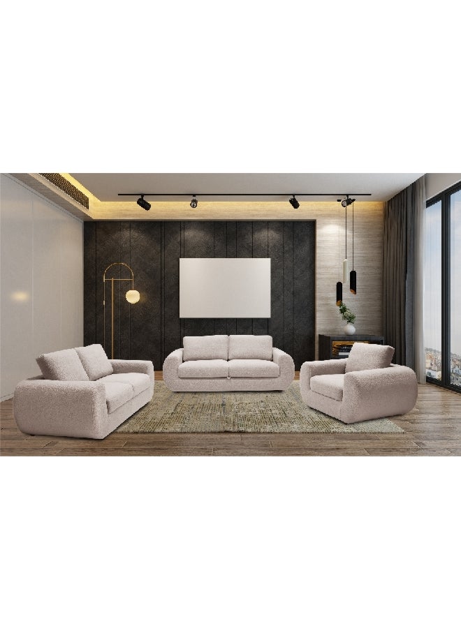 ميكاسا طقم اريكة الذي يأتي ب 6 مقاعد بتصميم أنيق وعصري مكون من 3 قطع  باللون الرمادي 142.71 x 142.71 x 142.71 سم LBX6760 - Image 5