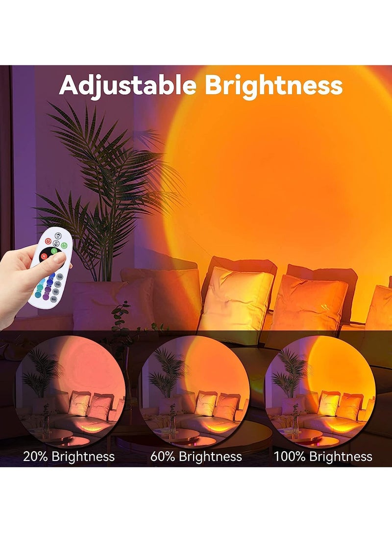 SYOSI Sunset Lamp Projection, 16 Colors Changing Lamp Projector Rainbow Night Light Sunlight Lamp Room Decor 360 Degree Rotation for Decorations - Image 3