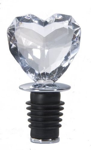 Prodyne Acrylic Heart Bottle Stopper (Clear) - Image 4