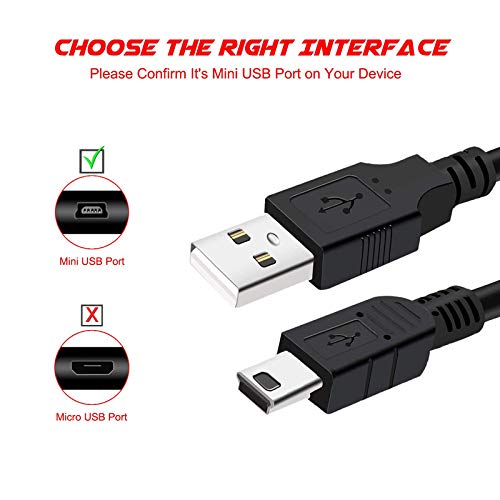 FEDUS (Black, 1.5m USB Charger Cable USB 2.0 A to Mini 5 pin B Cable for External HDDS/Camera/Card Readers [video game] - Image 5