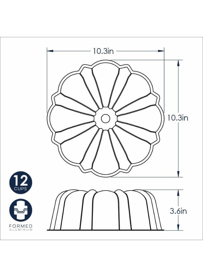 NORDIC WARE Nordic Ware Formed Bundt, 12 Cup, Red  - Image 2