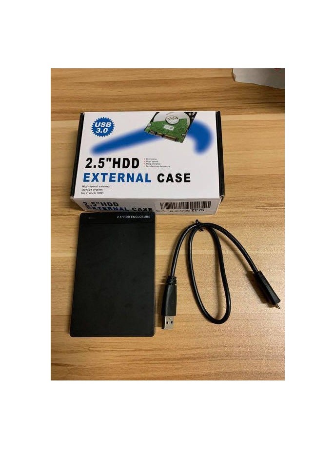 Generic 2.5 INCH HDD ENCLOSURE, USB 2.0 PLASTIC HARD DISK CASE FOR SSD DISK CASE HDD BOX USB 2.0 HD EXTERNAL HDD ENCLOSURE  - Image 2