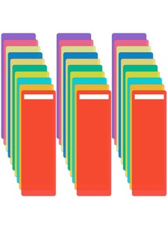 Vinsot 50 Pcs Library Book Dividers With 110 Pcs Stickers Library Shelf Dividers 4 X 12 Inch Plastic Shelf Dividers And Assorted Colored Bookshelf Markers For Shelves School Library Classroom Student Teacher  - Image 1