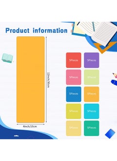 Vinsot 50 Pcs Library Book Dividers With 110 Pcs Stickers Library Shelf Dividers 4 X 12 Inch Plastic Shelf Dividers And Assorted Colored Bookshelf Markers For Shelves School Library Classroom Student Teacher  - Image 2