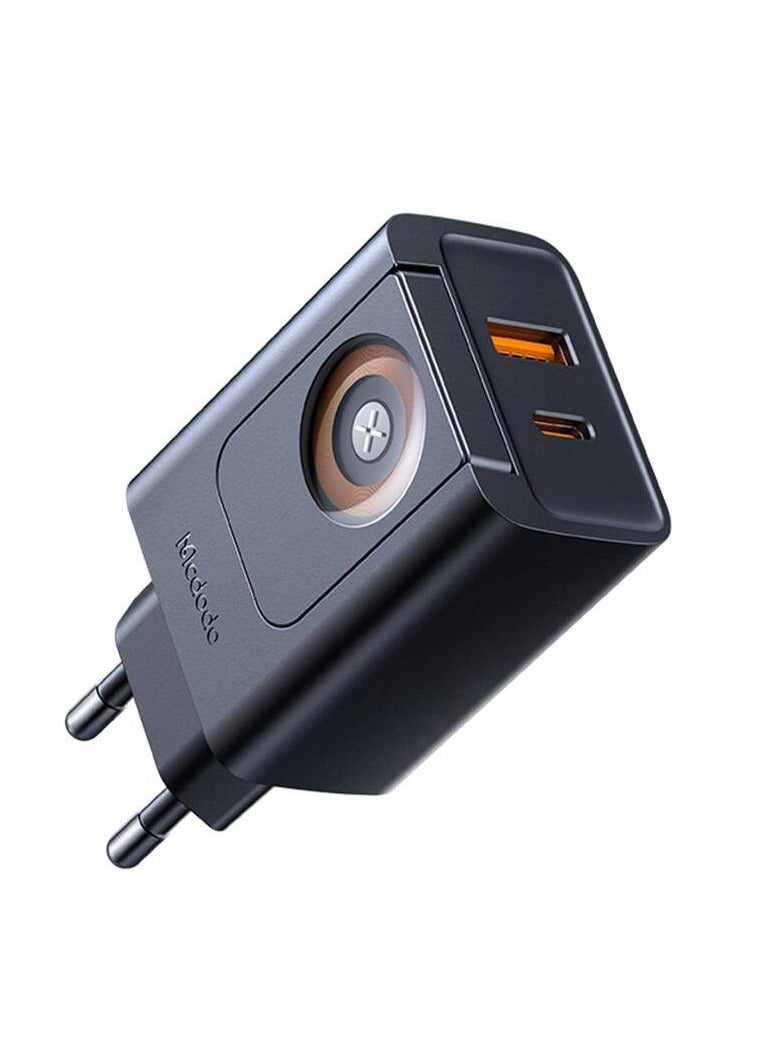 McDodo CH-3700 30W 2-in-1 USB-C+A Charger black - Image 2