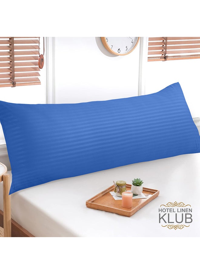 Hotel Linen Klub Hotel Linen Klub Long Body 1Pc Stripe Pillowcase - 100% Microfiber  with envelope closure, Soft and Durable Quality, Size : 45 x 125cm , Royal Blue  - Image 4