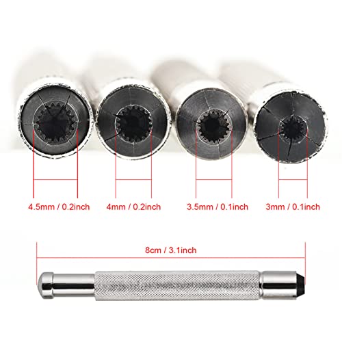 POCREATION Watch Repair Kit, 3-4.5mm Adjustable Stainless Steel Handy Wristwatch Watch Crown Winder Helper Mechanical Winding Repair Tool for Home Shop - Image 5