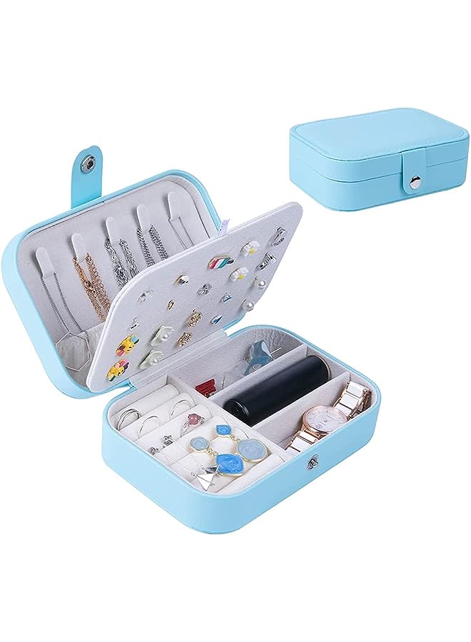 PROMASS Velvet 20 Hooks Jewelry Showcase for Necklaces Jewelry Box Stackable Glass Top Lockable,Necklace Tray,Necklace Display Box,Chains Showcase Storage Boxes for Show Stackable - Image 1