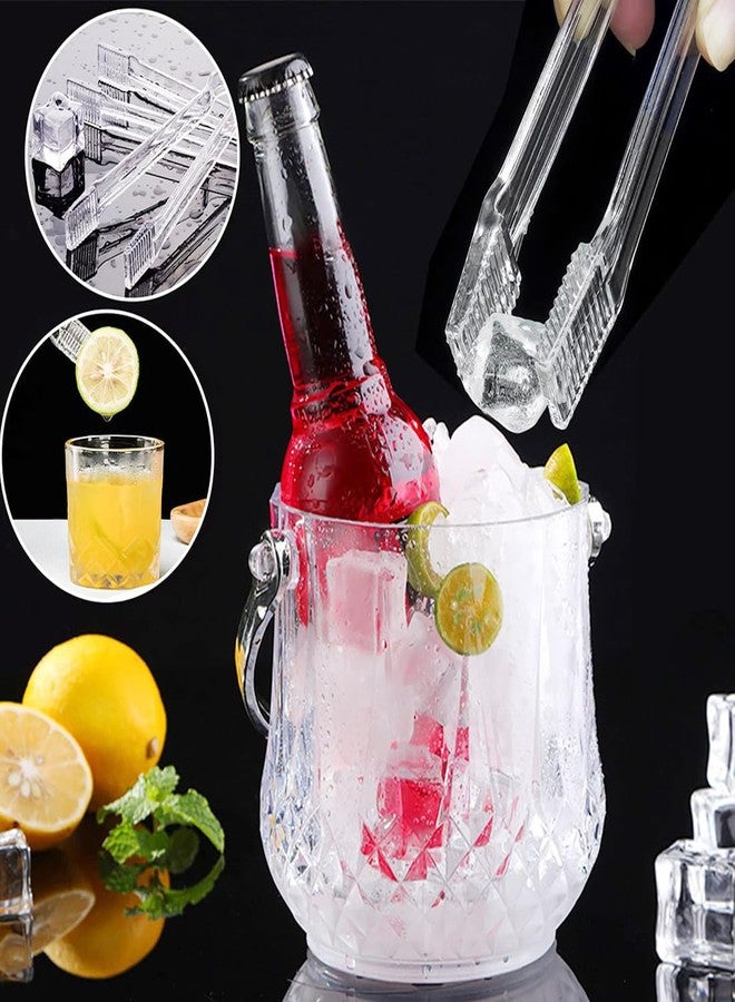 Cangfort Clear Kitchen Tongs, 6 Pcs Buffet Plastic Disposable Tongs for Serving Food, Ice, Salad, Barbecue, Cookies (6.3"/16cm*0.82"/2.1cm, Weighs 0.05Ib/0.02Kg) - Image 3