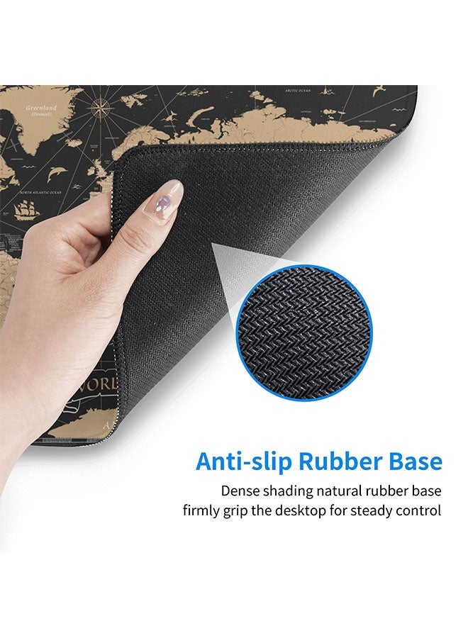 اليشمك وسادة طاولة، وسادة فأرة من خريطة العالم القديم - Image 3