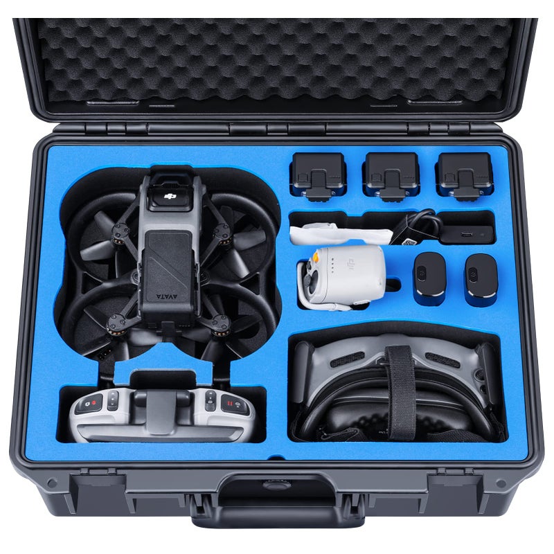 Lykus Titan AT110 Waterproof Hard Case for DJI Avata, Goggles 2/Goggles Integra, and FPV Remote Controller, Support up to 9 Avata batteries and 3 Goggles batteries [CASE ONLY] - Image 1