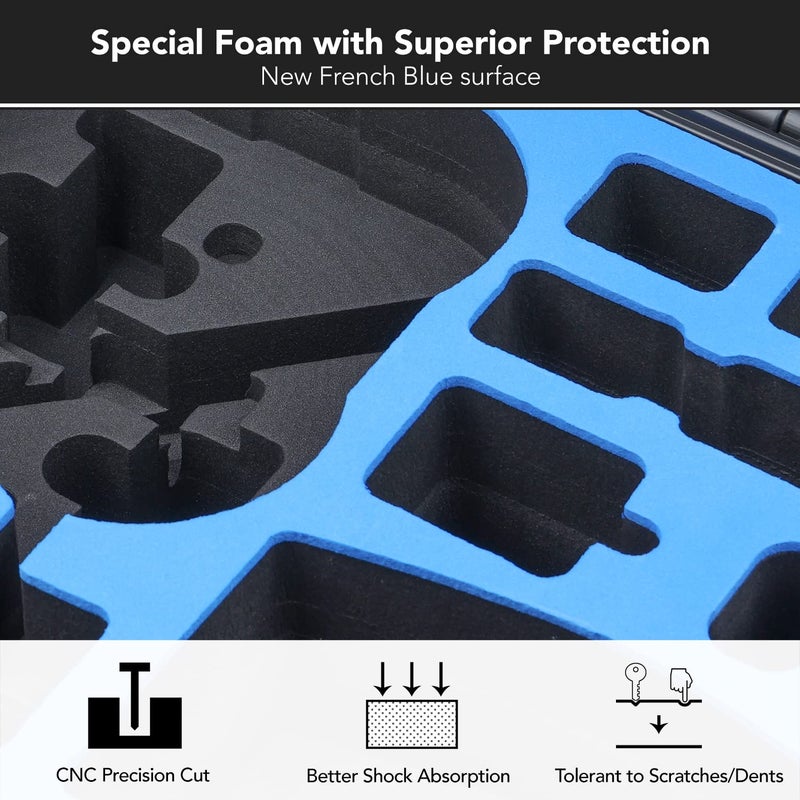 Lykus Titan AT110 Waterproof Hard Case for DJI Avata, Goggles 2/Goggles Integra, and FPV Remote Controller, Support up to 9 Avata batteries and 3 Goggles batteries [CASE ONLY] - Image 4