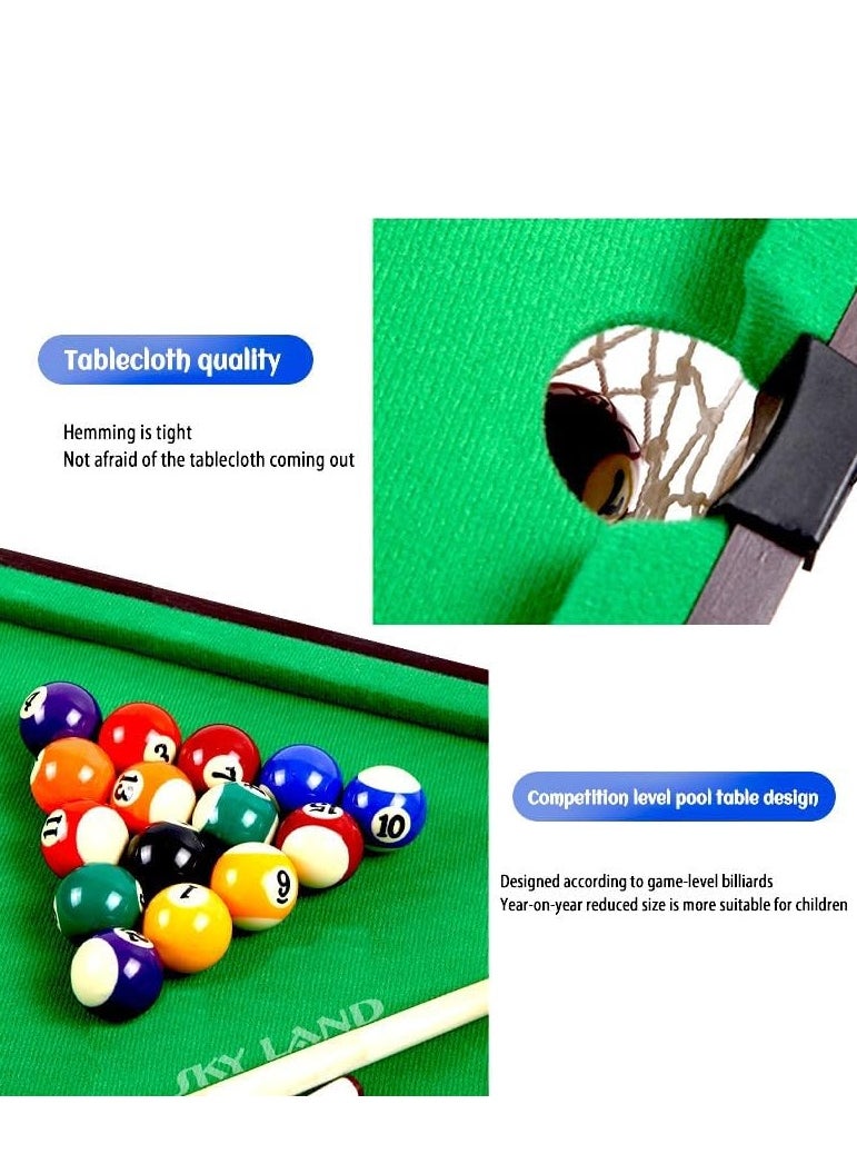 Generic - Billiards Tabletop Mini Games Set| Pool Table Set For Kids/ Adults- Portable Indoor Entertainment - Image 1