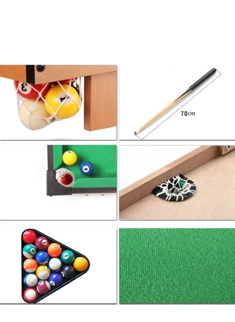 Generic - Billiards Tabletop Mini Games Set| Pool Table Set For Kids/ Adults- Portable Indoor Entertainment - Image 1