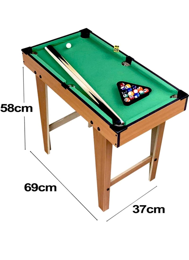 Generic - Billiards Tabletop Mini Games Set| Pool Table Set For Kids/ Adults- Portable Indoor Entertainment - Image 1