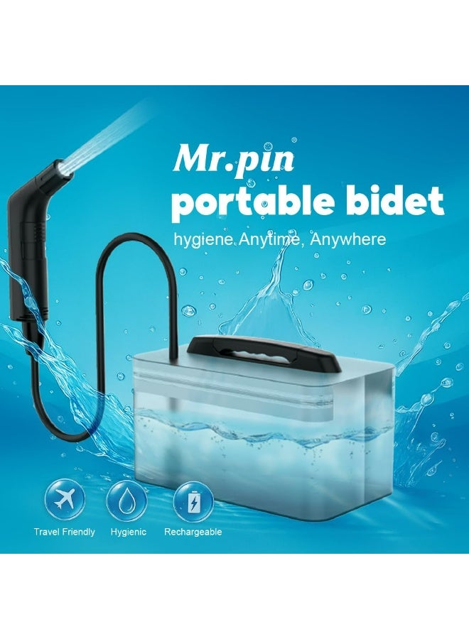 مستر بن شطاف المسافر , شطاف كهربائي محمول للسفر و التخييم قابل لإعادة الشحن مع خزان مياة بسعة 2.3 لتر - Image 2