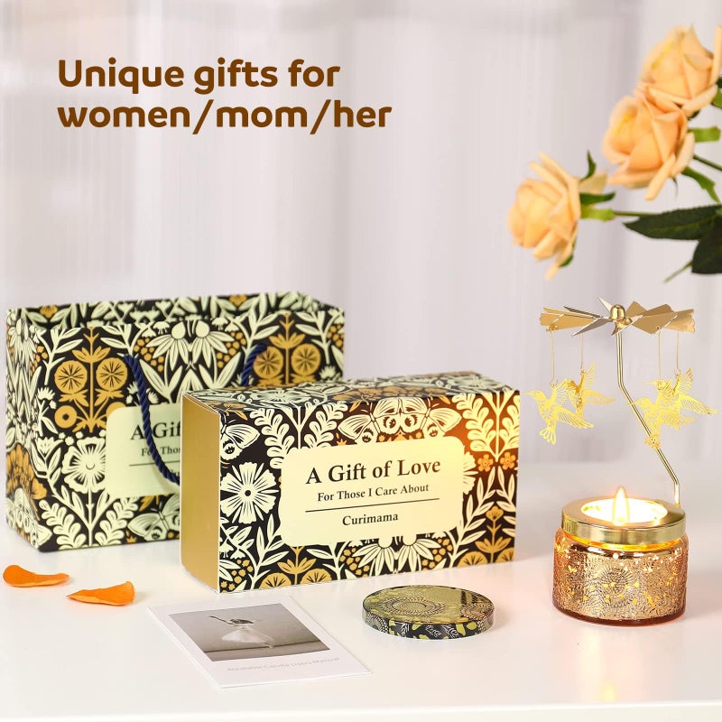 Curimama Mothers Day Gifts for Mom from Daughter, Hummingbird Gift for Women Friendship, Rotating Candles for Easter, Unique Birthday Gift for Her, Mothers Day Gifts for Wife Grandma New Mom Mama - Image 4