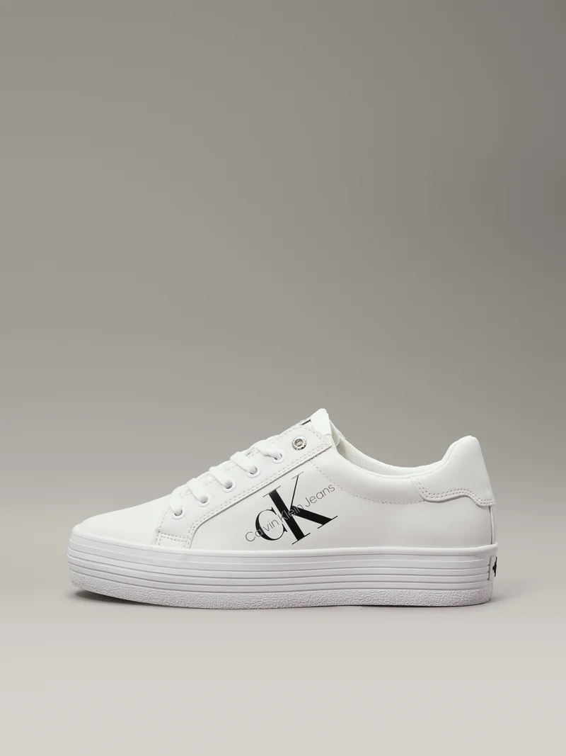 Calvin Klein Jeans Leather Platform Sneakers