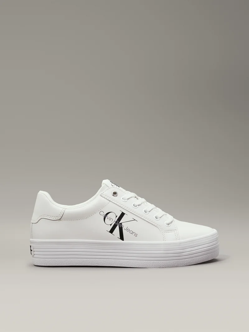 Calvin Klein Jeans Leather Platform Sneakers