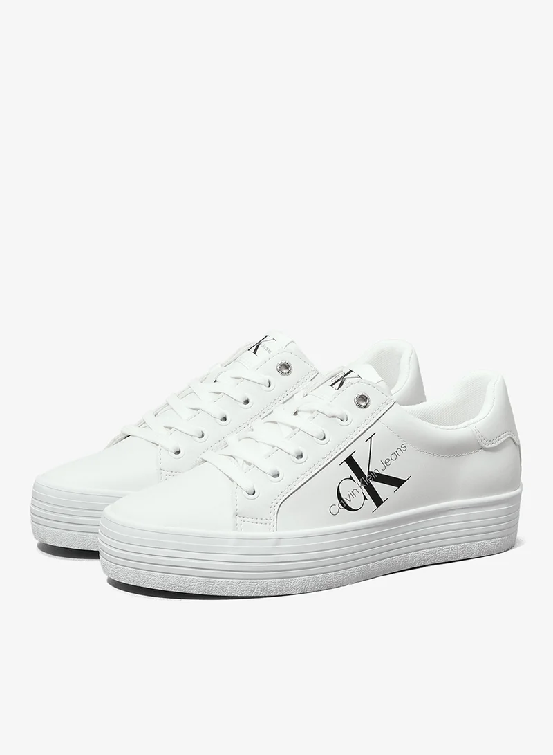 Calvin Klein Jeans Leather Platform Sneakers